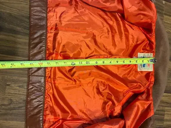 Flying Tomato Boho Mixed Media Wool Blend Jacket with Knit Sleeves and Faux Leat - Picture 4 of 7